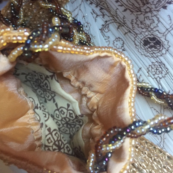 Intricate Beaded Pouch with Sequin Ties💫 - Picture 3 of 4